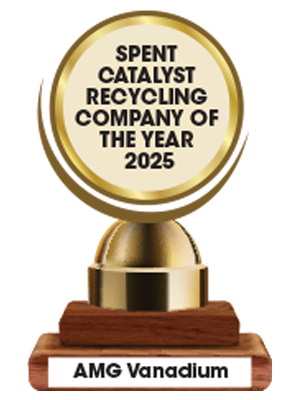 AMG Vanadium | Spent Catalyst Recycling Company Of The Year-2025 Spent Catalyst Recycling Company Of The Year – 2025
