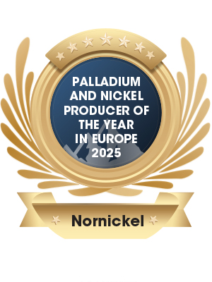 Palladium and Nickel Producer of the Year in Europe - 2025